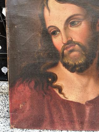 Óleo sobre lienzo Apóstol S.XVIII