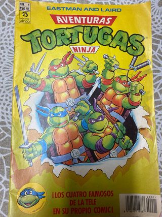Tebeos tortugas ninja de 1990 de zinco