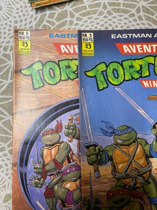 Tebeos tortugas ninja de 1990 de zinco