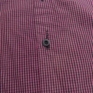 Camisa Caramelo regular fit Rayas Negras y Rojas