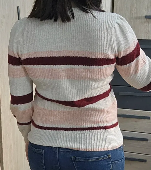 Jersey Springfield rayas beige y rosa