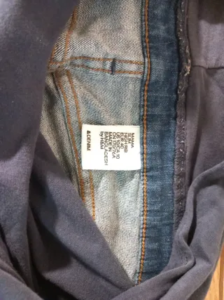 Pantalón tejano premamá azul