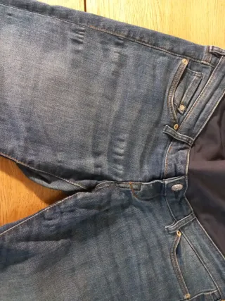 Pantalón tejano premamá azul