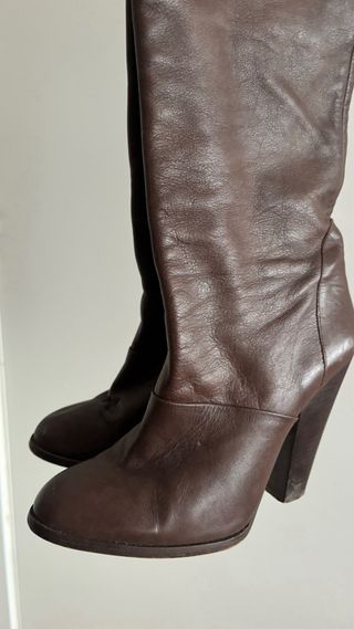 Botas Zara Piel Marrón OTK