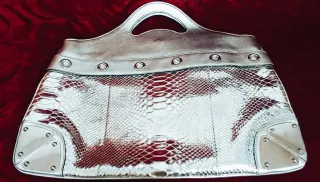 Borsa a mano Gucci argentata