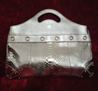 Borsa a mano Gucci argentata