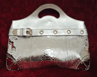 Borsa a mano Gucci argentata