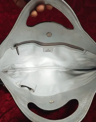 Borsa a mano Gucci argentata