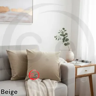 Coppia Cuscini Arredo Beige