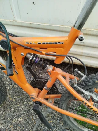 Bicicleta Montaña 24 Naranja/Blanca