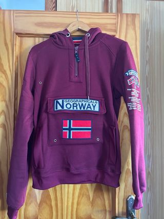 Sudadera Geographical Norway Roja