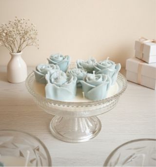 Velas de soja en copas de cristal