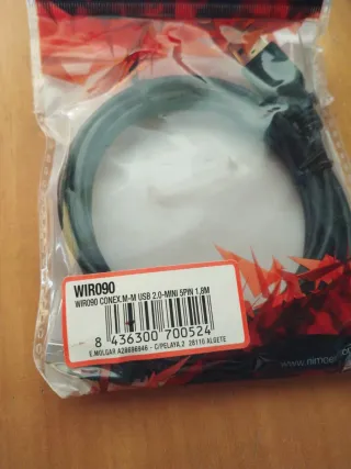 Cable NIMO USB 2.0 Mini 5 pin 1.8m