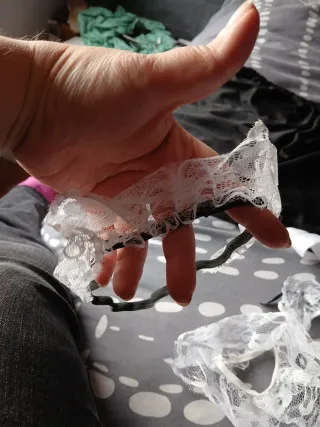 Complementos disfraz camarera negro