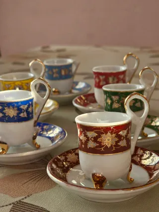 Set 6 Tazzine Venezia Gold Collection mignon