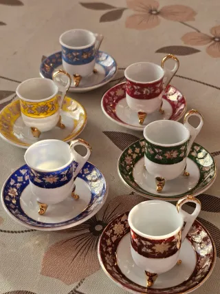 Set 6 Tazzine Venezia Gold Collection mignon