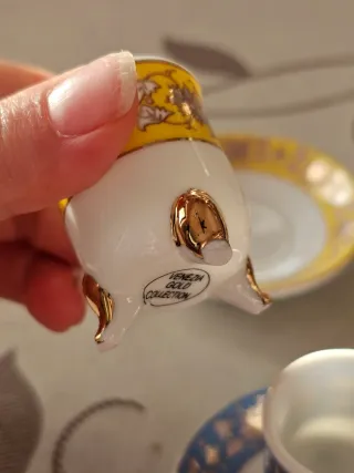 Set 6 Tazzine Venezia Gold Collection mignon