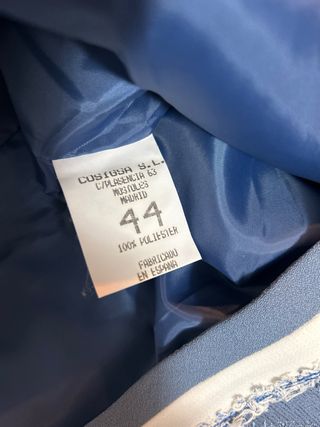 Conjunto señora talla 44 azul y blanco