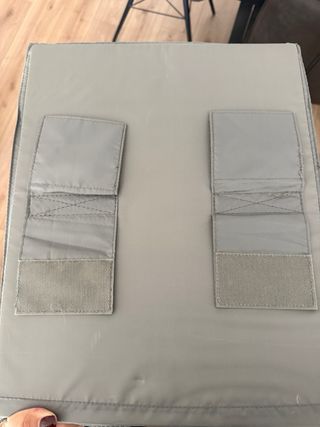 Zapatera de tela gris, organizador