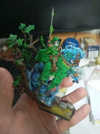 Warhammer Caballero Bretonia Verde