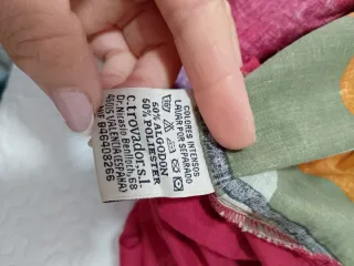 Funda nórdica a cuadros con flores