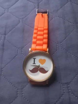Reloj Naranja con Correa de Silicona