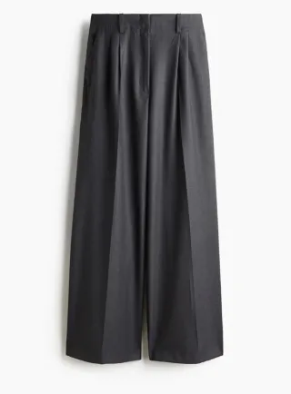 Pantalón ancho gris H&M Talla S