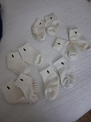 Pack 5 calcetines blancos bebé