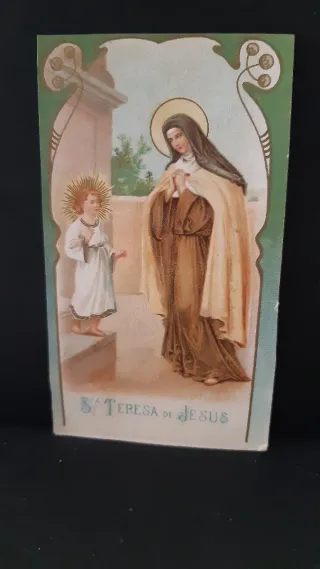 Estampa Antigua Santa Teresa de Jesús
