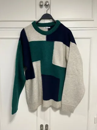 Jersey Zara Patchwork Hombre