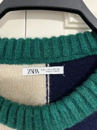 Jersey Zara Patchwork Hombre