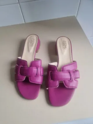 Sandalias Antonio Parrego Fucsia Piel Talla 38