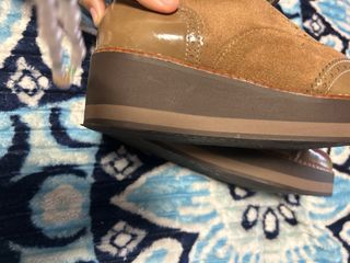 Zapatos Oxford Mujer Beige/Marrón