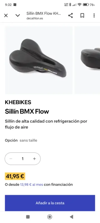 Sillín de Bicicleta VELO PLUSH Negro