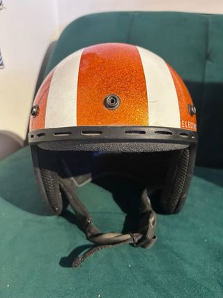 Casco Electric Naranja Brillante