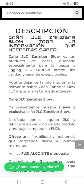 Caña JLC Zanzibar Slow S663