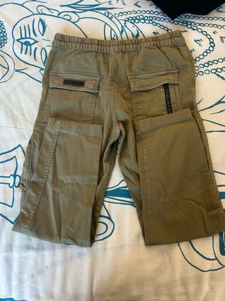 Pantalón Cargo Zara Niños Verde Oliva