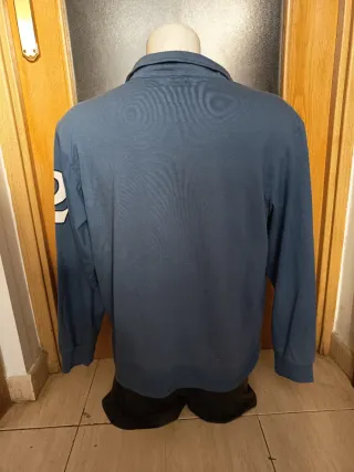 Polo manga larga azul Royalton