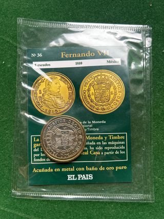 Moneda Fernando VII 8 Escudos México 1810