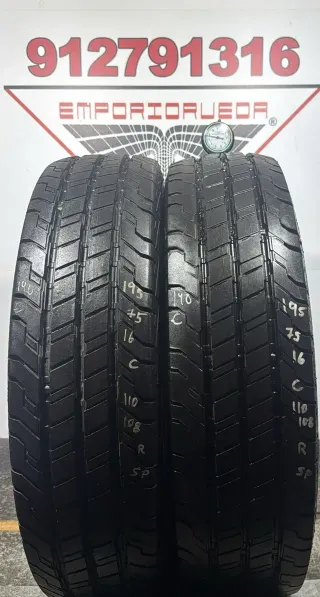195 75 16C R CONTINENTAL RUEDA AL 90% VIDA UTIL