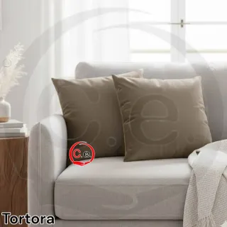 2 Cuscino arredo Tortora