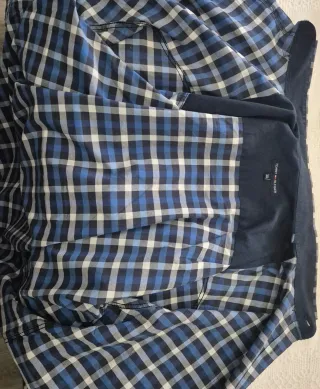 Camisa Tommy Hilfiger Cuadros Azul Talla XL
