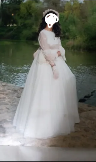 Vestido de comunión niña blanco