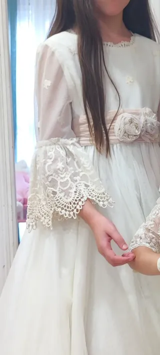 Vestido de comunión niña blanco