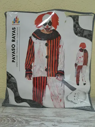 Disfraz Payaso Rayas Partilandia Talla Única