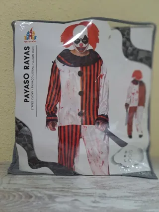 Disfraz Payaso Rayas Partilandia Talla Única