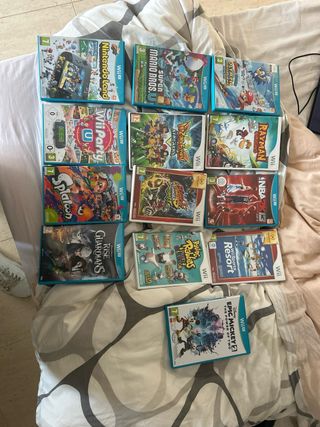 Lote de 12 Videojuegos Nintendo Wii U y Wii