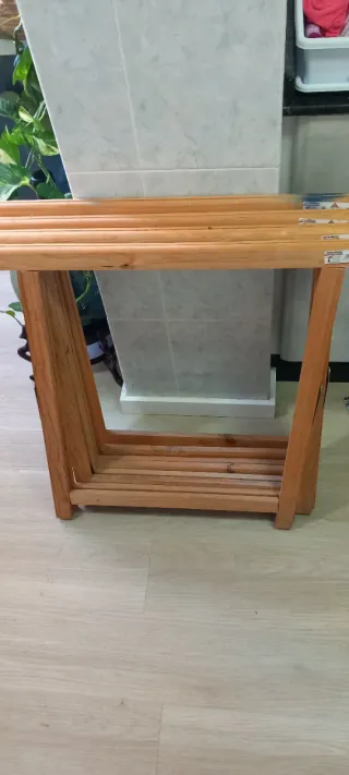 4 caballetes de madera