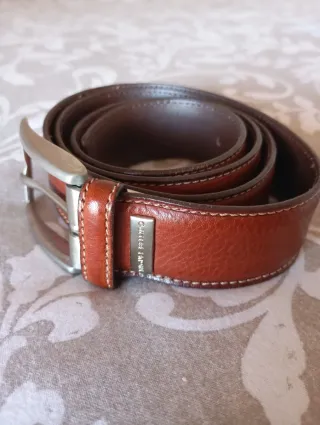 Cinturón Miguel Bellido Marrón Piel Hebilla Metáli