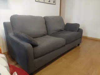 Sofá 2 plazas gris